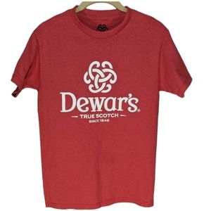 Dewar's True Scotch Red Logo Graphic‎ T-shirt